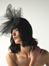 Tulle bow beanie