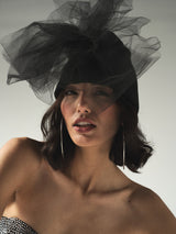 Tulle bow beanie