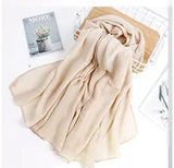 Pleated Twill Scarf