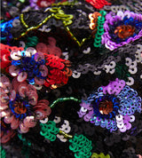 SEQUIN FLORAL TURBAN