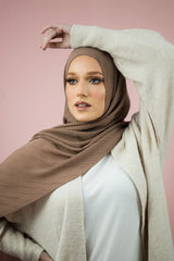 Pleated Twill Scarf