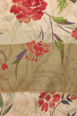 FLORAL PRINT SILK SCARF
