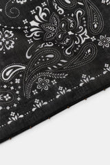 PAISLEY BEADED FLORAL BANDANA SCARF
