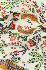 TIGER COTTON PRINTED SCARF