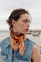 WATERCOLOR PRINT SILK SCARF