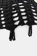 CROCHET SKULLCAP WITH BEADS