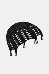 CROCHET SKULLCAP WITH BEADS
