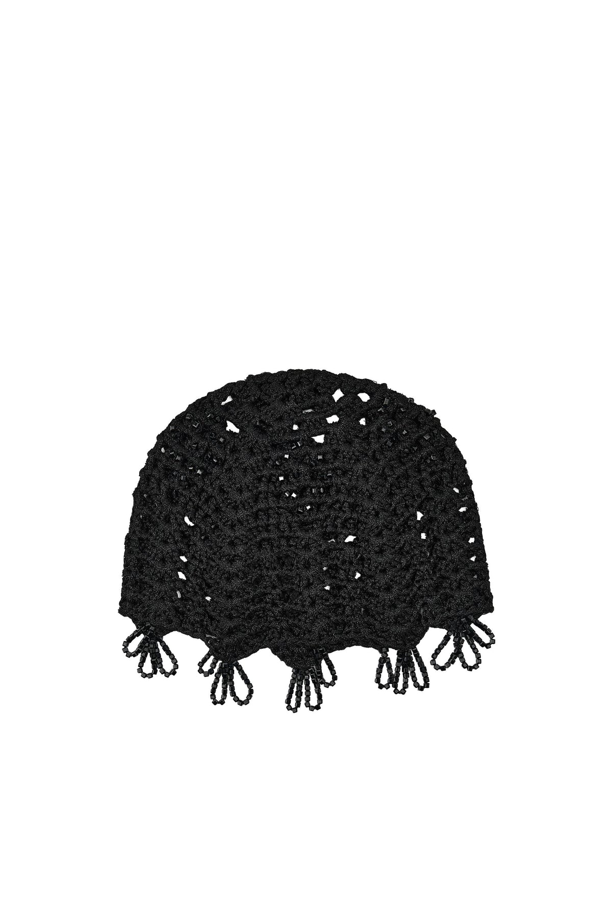 CROCHET SKULLCAP WITH BEADS