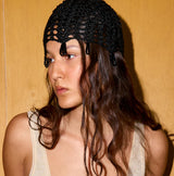 CROCHET SKULLCAP WITH BEADS