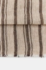 100% LINEN STRIPED SCARF