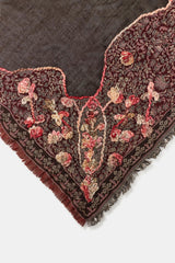 EMBROIDERED JACQUARD TRIANGULAR SCARF