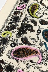 EMBROIDERED PRINT BANDANNA