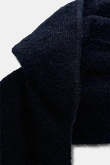 SCARF WITH HOODIE NAVY
