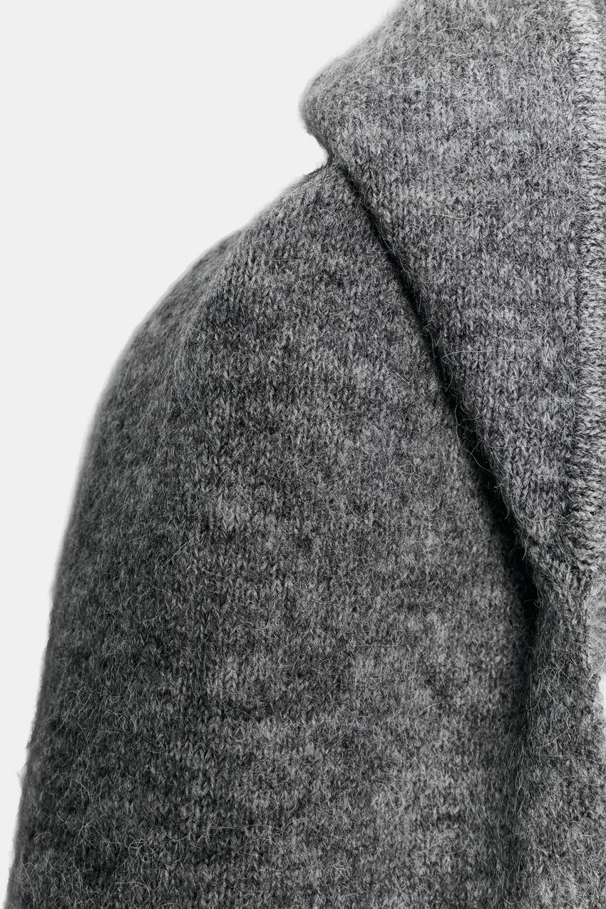 SCARF WITH HOODIE GRAY