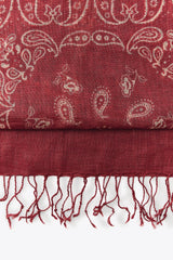 Bandana Print Fringe Scared