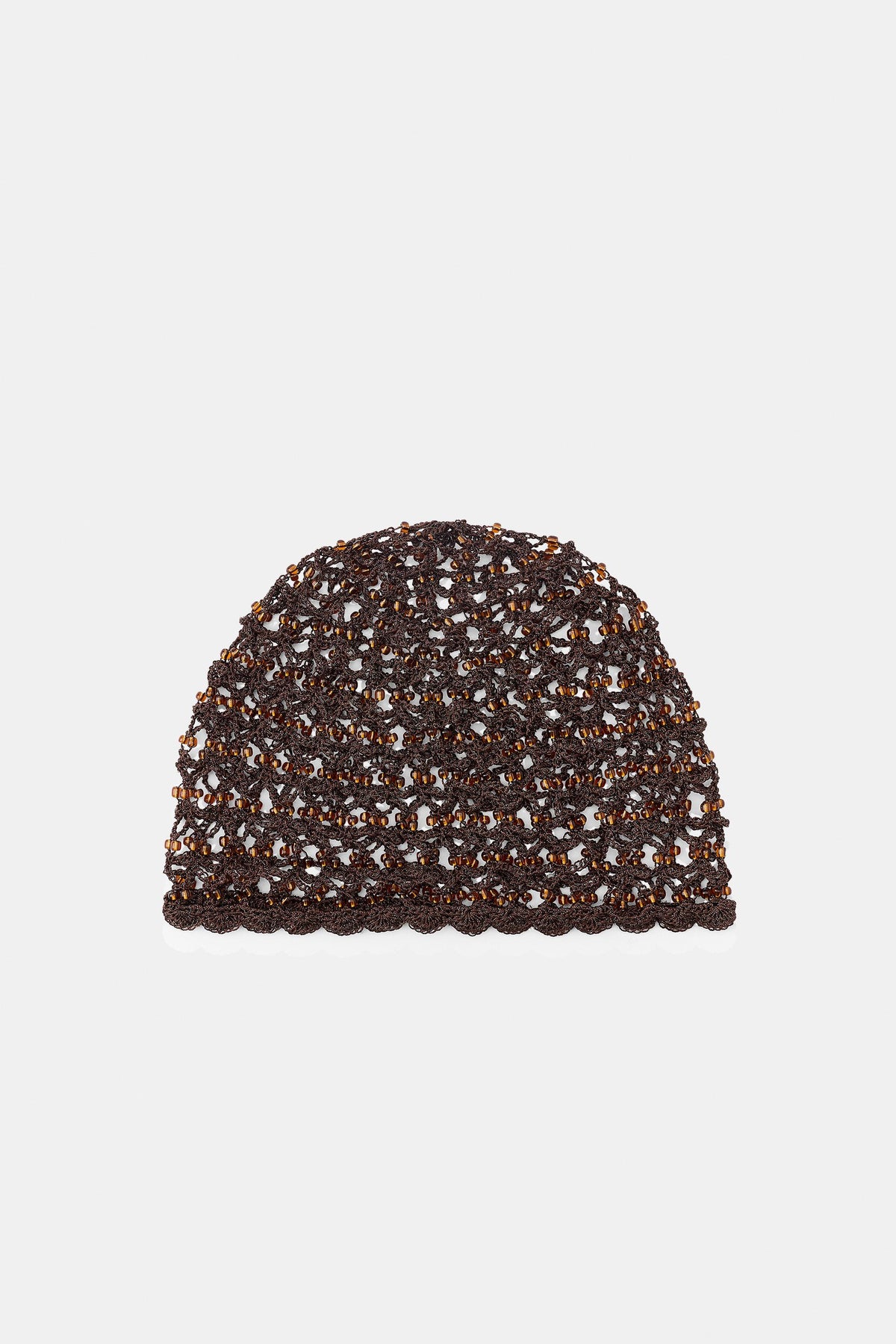 CROCHET BEADED SKULLCAP