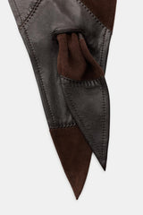 100% SUEDE LEATHER BANDANA BLACK