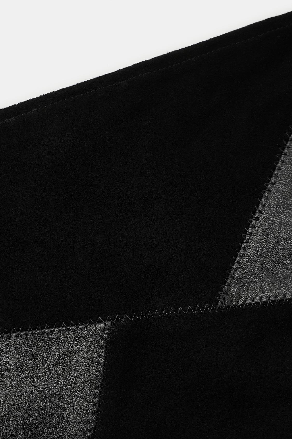 100% SUEDE LEATHER BANDANA BROWN