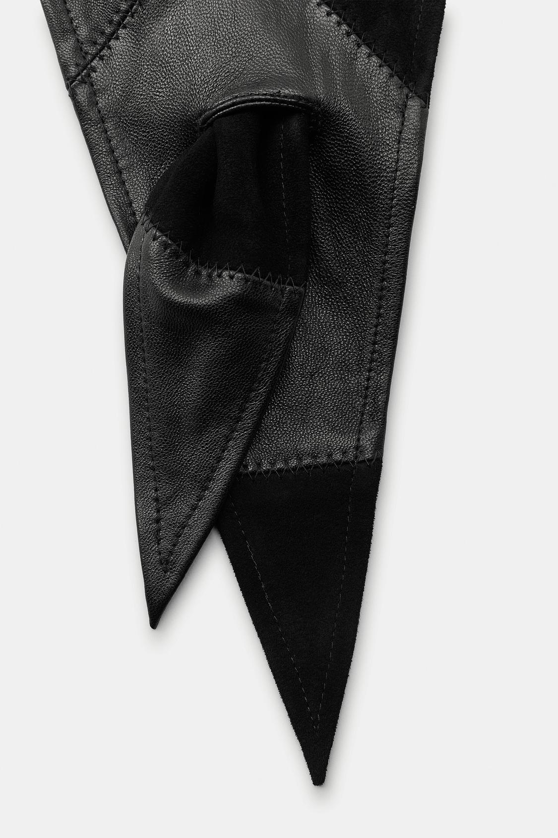100% SUEDE LEATHER BANDANA BROWN