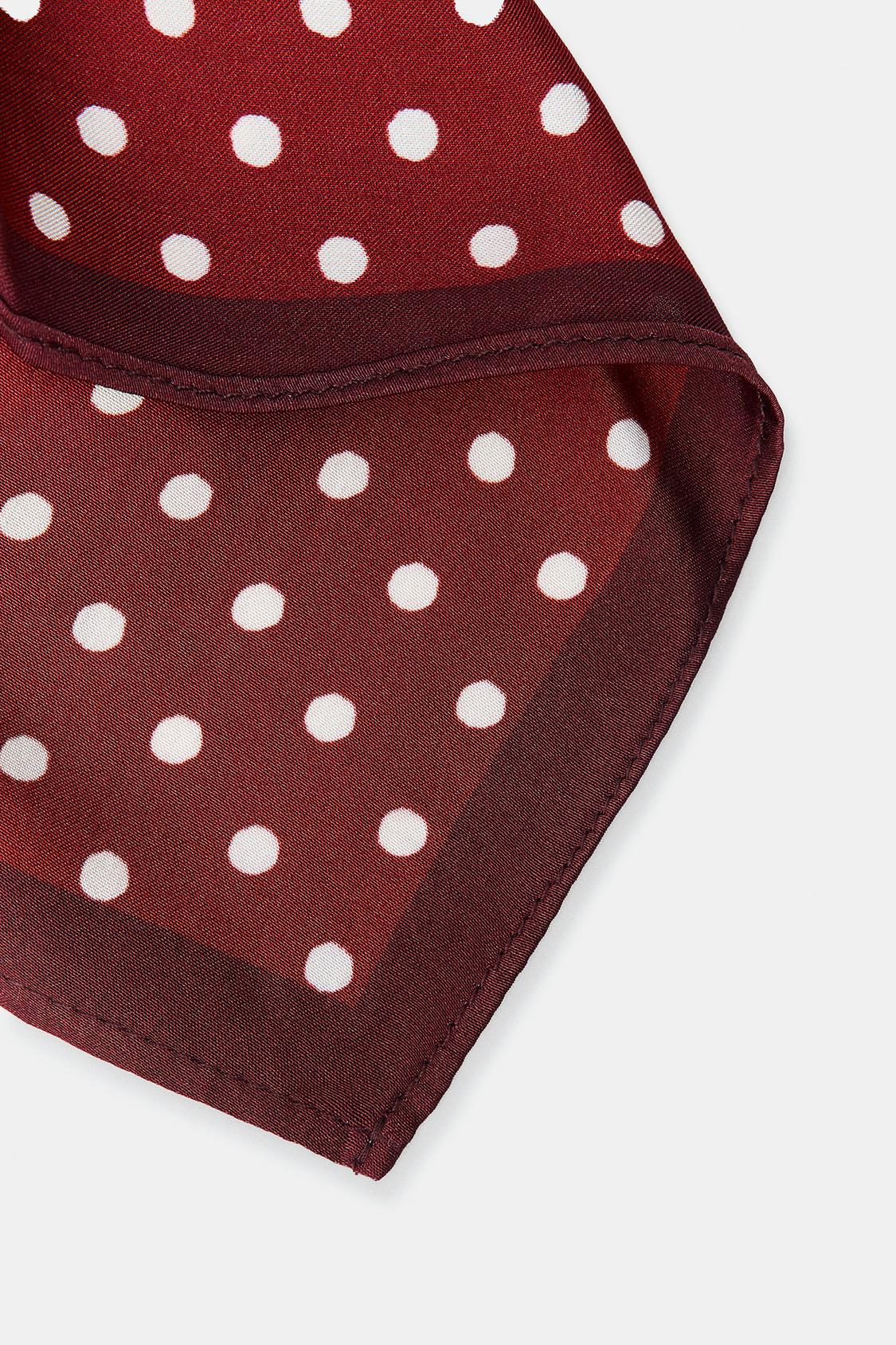 POLKA DOT SQUARE SCARF