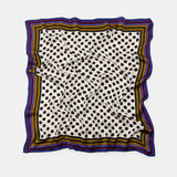 POLKA DOT PRINTED SCARF White