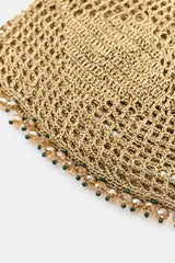 METALLIC THREAD BEADED HEADPIECE