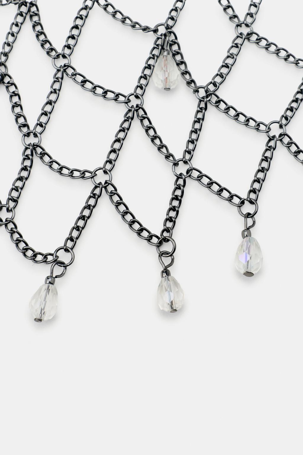 BEADED CHAIN HEADPIECE