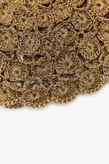 CROCHET SCALLOP BEADED BEANIE