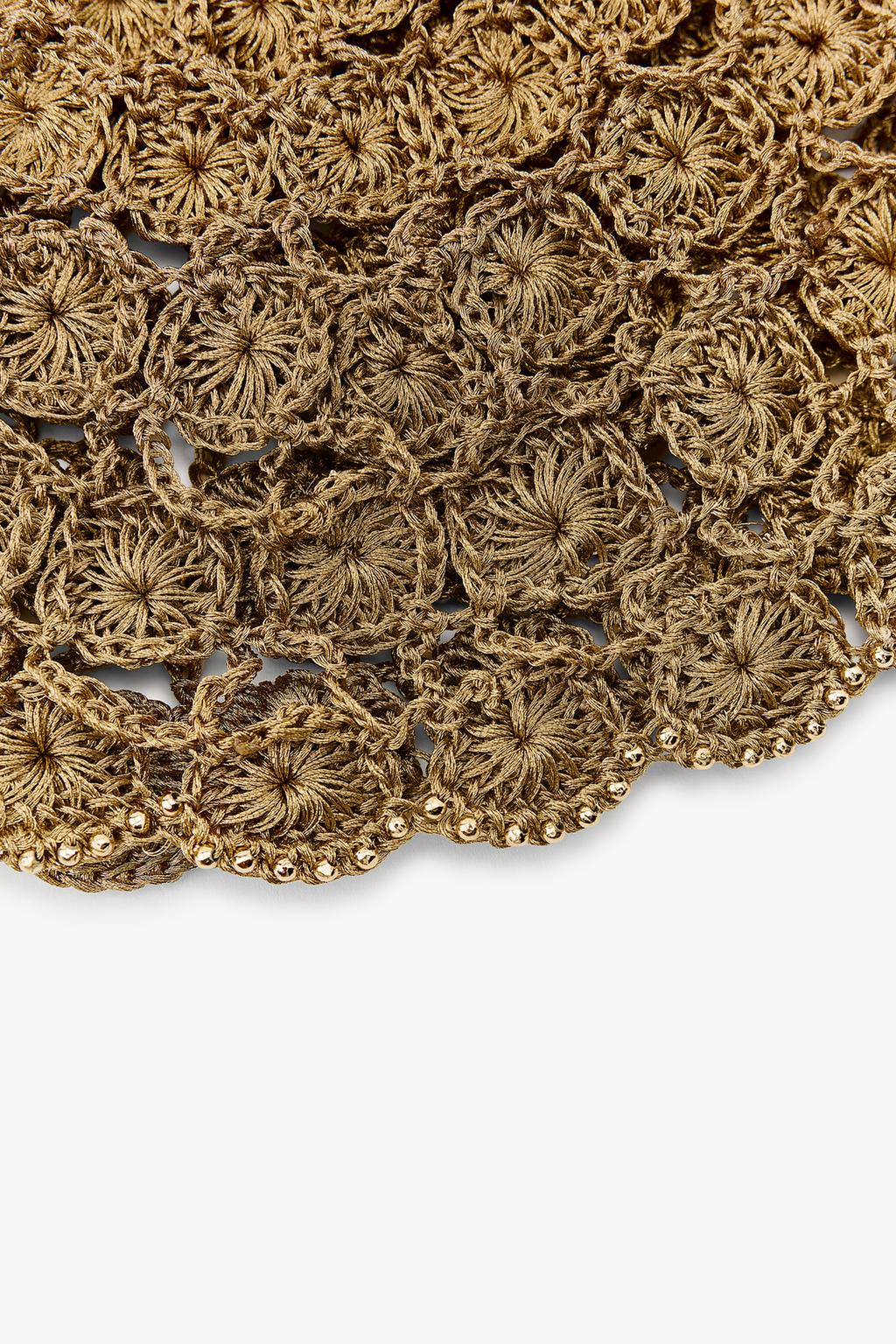 CROCHET SCALLOP BEADED BEANIE