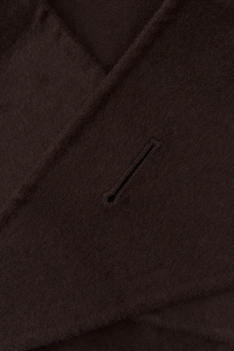 SOLID WOOL BANDANA BROWN