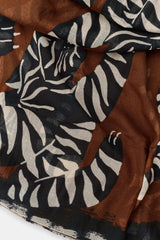 TIGER PRINT LINEN SCARF