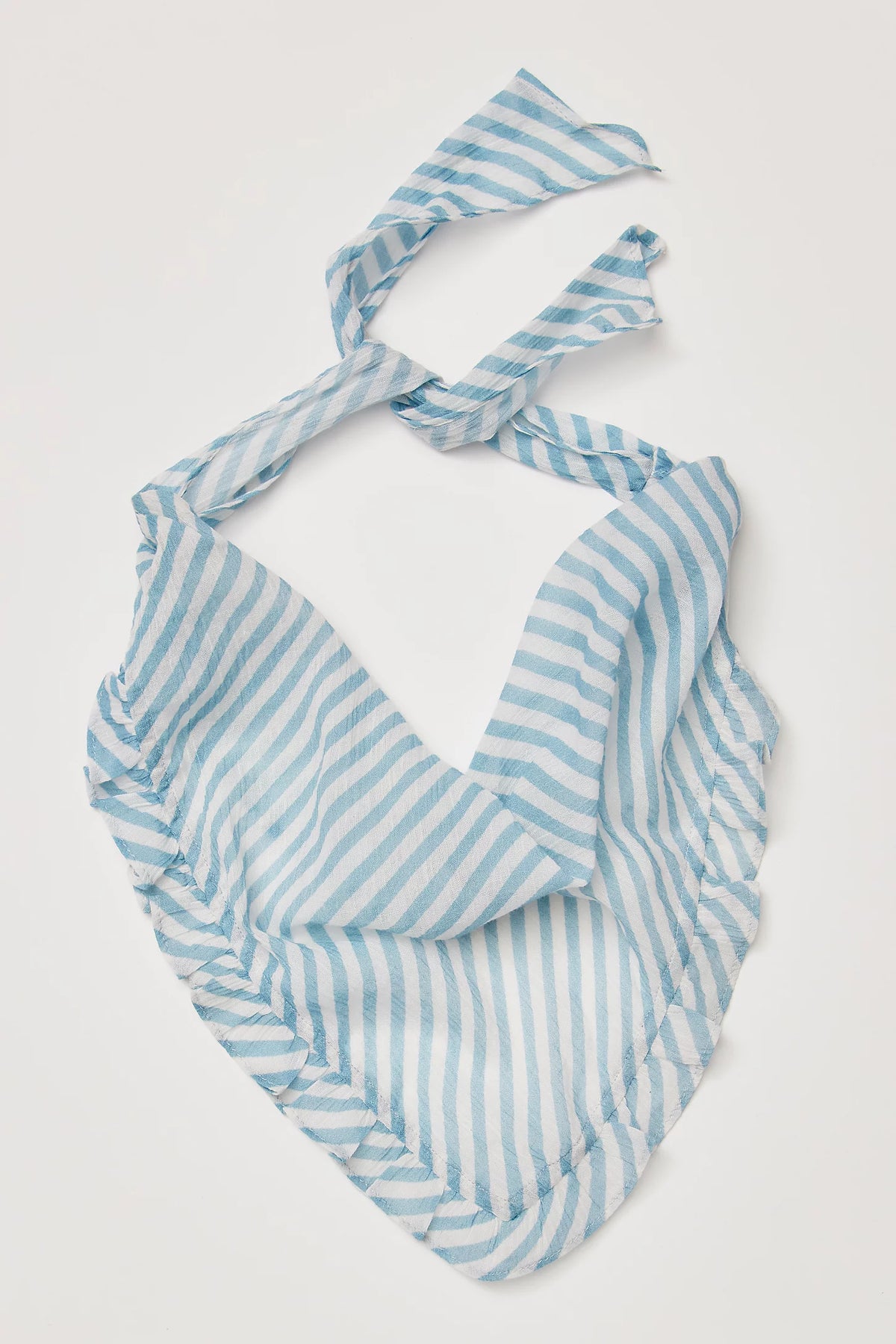 Chiffon & Ruffle Triangle scarf