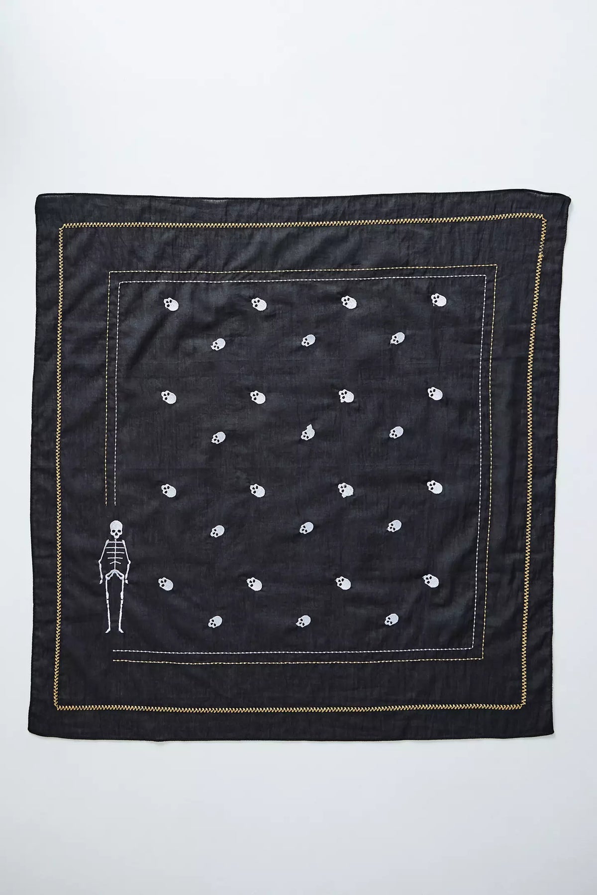 Embroidered Skeleton Bandana