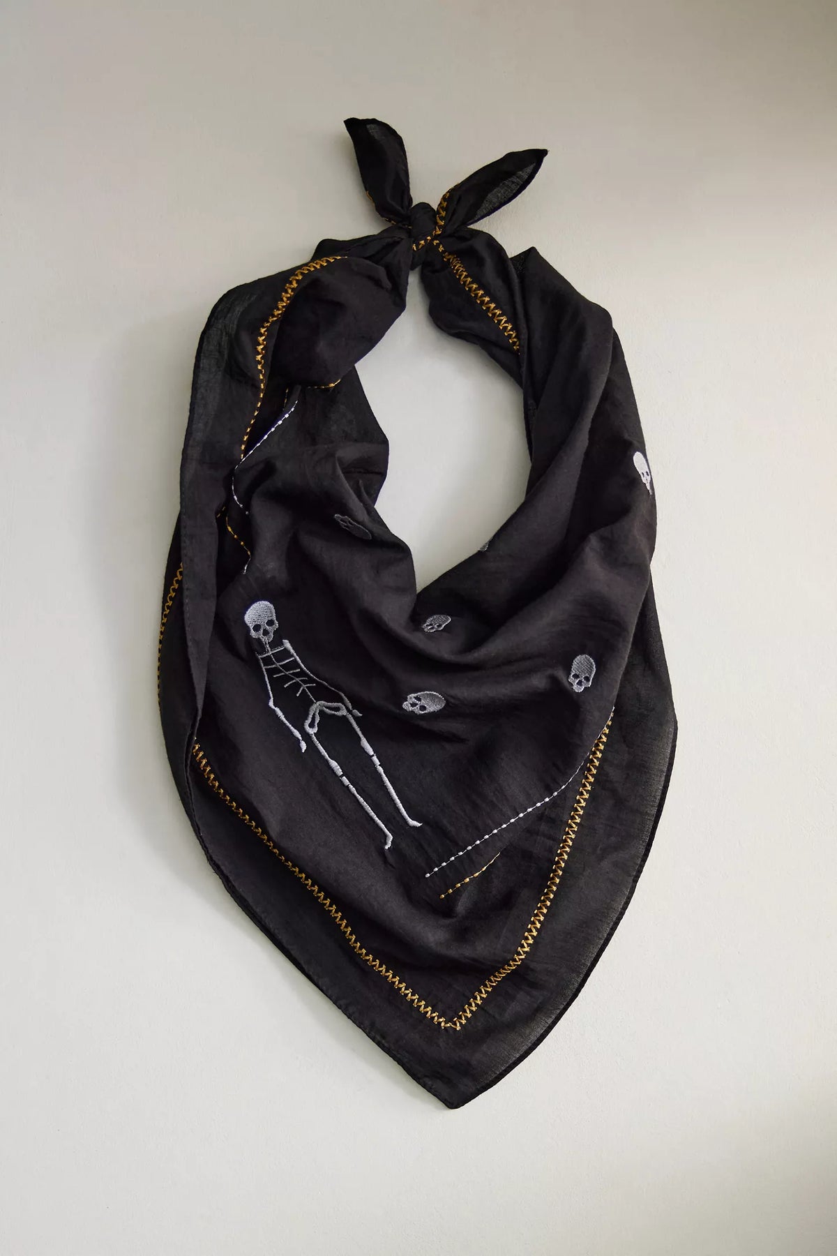 Embroidered Skeleton Bandana