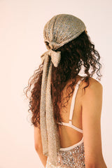 Pre-tied Sequin Scarf Bandana