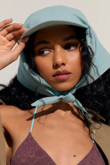 Scarf Baseball Hat Teal