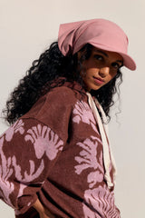 Scarf Baseball Hat Pink