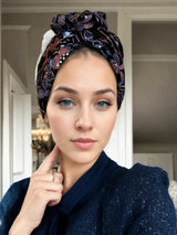 Velvet Embroidered Turban