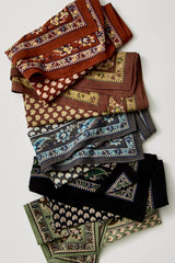 Lotus Paisley Print Bandana