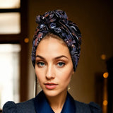 Velvet Embroidered Turban