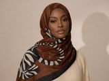 TIGER PRINT LINEN SCARF