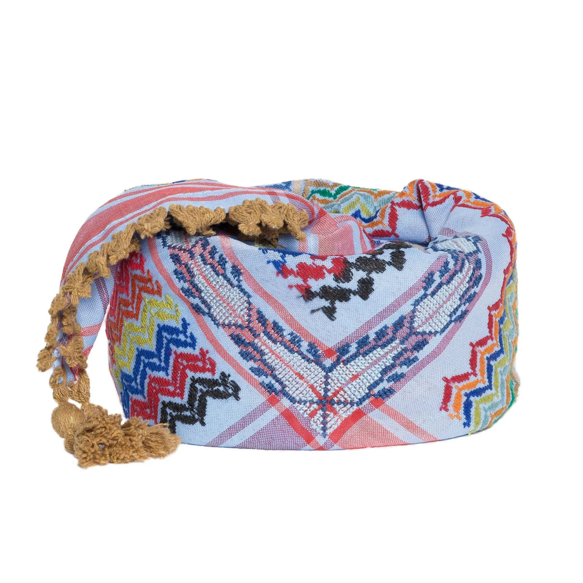 KUFIYA WRAP BLUE