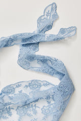 Lace Triangle Scarf Baby blue