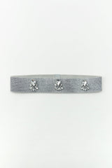 JEWEL HAIR TIE SILVER