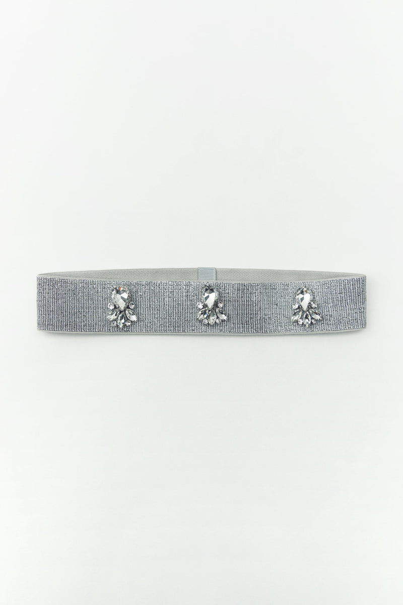 JEWEL HAIR TIE SILVER