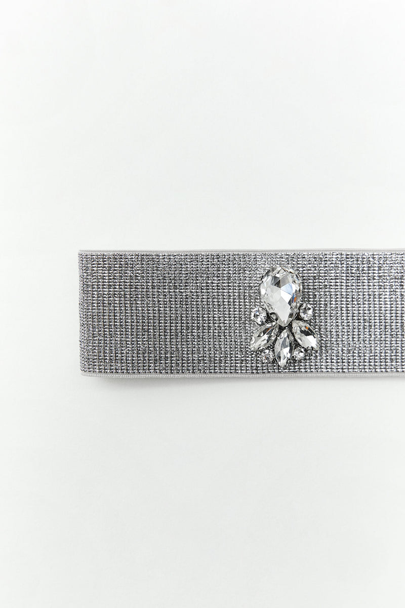 JEWEL HAIR TIE SILVER