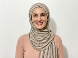 100% LINEN STRIPED SCARF