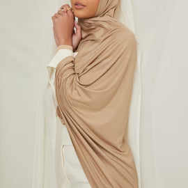 Signature Jersey Hijabs Cream