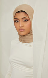 Signature Jersey Hijabs Cream