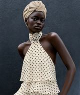 AFRICAN WIRE LINEN TURBAN